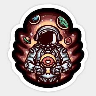 Cartoon Aesthetic Astronaut Sticker